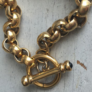 Gold Toggle-Clasp Necklace
